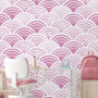 Seashell Pattern Wallpaper Mural for Nursery and Kids Room
