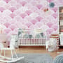 Seashell Pattern Wallpaper Mural for Nursery and Kids Room