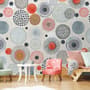 Abstract Colorful Circle Wallpaper Mural