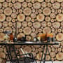 Stacked Wooden Stumps Wallpaper Mural