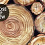 Stacked Wooden Stumps Wallpaper Mural