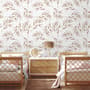 Watercolor Green Olive Leaves Pattern Wallpaper Mural