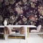 Vintage Dark Floral Bouquet Wallpaper Mural