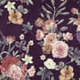 Vintage Dark Floral Bouquet Wallpaper Mural