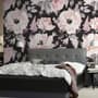 Kids Nursery Floral Pink Rose Pattern Wallpaper Mural