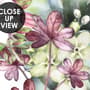 Wild Floral and Green Fresh Leaves Wallpaper Mural