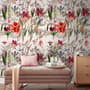 Spring Flowers Pattern Wallpaper Mural