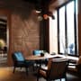 Geometric Wood Texture Effect Wallpaper Mural