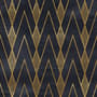 Art Deco Triangle Line on Dark Background Wallpaper Mural