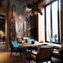Oil Paintinging Style Street View of New York City Landscape Wallpaper Mural