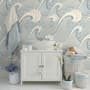 Watercolor Ocean Waves Wallpaper Mural