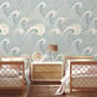 Watercolor Ocean Waves Wallpaper Mural