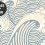 Watercolor Ocean Waves Wallpaper Mural