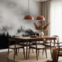 Misty Dark Forest Landscape Wallpaper Mural