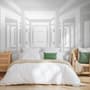 3D Look Abstract Architecture White Corridor Wallpaper Mural