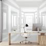 3D Look Abstract Architecture White Corridor Wallpaper Mural