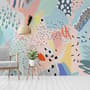 Colorful Abstract Geometric Kids Art Wallpaper Mural