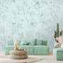 Poppy Drawing Floral Wallpaper Mural