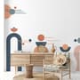 Arche géométrique avec formes Stickers muraux Sticker