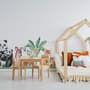 Kids Cute  Forest Animals with Trees Wall Decal Sticker