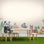 Kids Cute  Forest Animals with Trees Wall Decal Sticker
