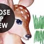 Kids Cute  Forest Animals with Trees Wall Decal Sticker