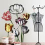 3D Dutch Floral Colorful Tulips Wall Decal Sticker
