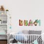 Watercolor Alphabet With Animals Wall Decal Sticker
