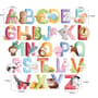 Watercolor Alphabet With Animals Wall Decal Sticker