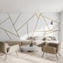 Matte Metallic Gold Strip Wall Decal 