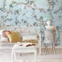 Watercolor Chinoiserie Floral Peony Blossom Wallpaper Mural