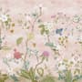 Papier peint panoramique floral Chinoiserie coloré