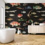 Vintage Ocean Fish Art Wallpaper Mural