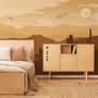 Monochrome Desert Landscape Wallpaper Mural