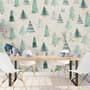 Nostalgic Tree Pattern Wallpaper Mural