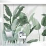 Fresh Green Tropical Leaf Wallpaper Mural