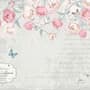 Pink Victorian Vine Flower Wallpaper Mural