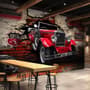 3D Look Vintage Car Wallpaper Mural