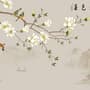 Vintage Plum Blossom Floral Wallpaper Mural