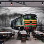 Vintage Railway Wallpaper Mural