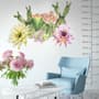 Watercolor Pink Yellow Cactus Florals Wall Decal Sticker
