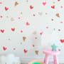 Mignon coeur aquarelle Stickers muraux Sticker