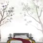 Watercolor Magnolia Floral Wallpaper Mural