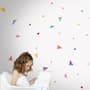 Kids Watercolor Colorful Little Triangle Wall Decal Sticker