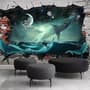 Sea Whales Sharkes Wallpaper Mural