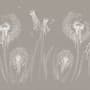 White Octopus and Dandelion Wallpaper Mural