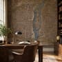 Antique European City Map Wallpaper Mural